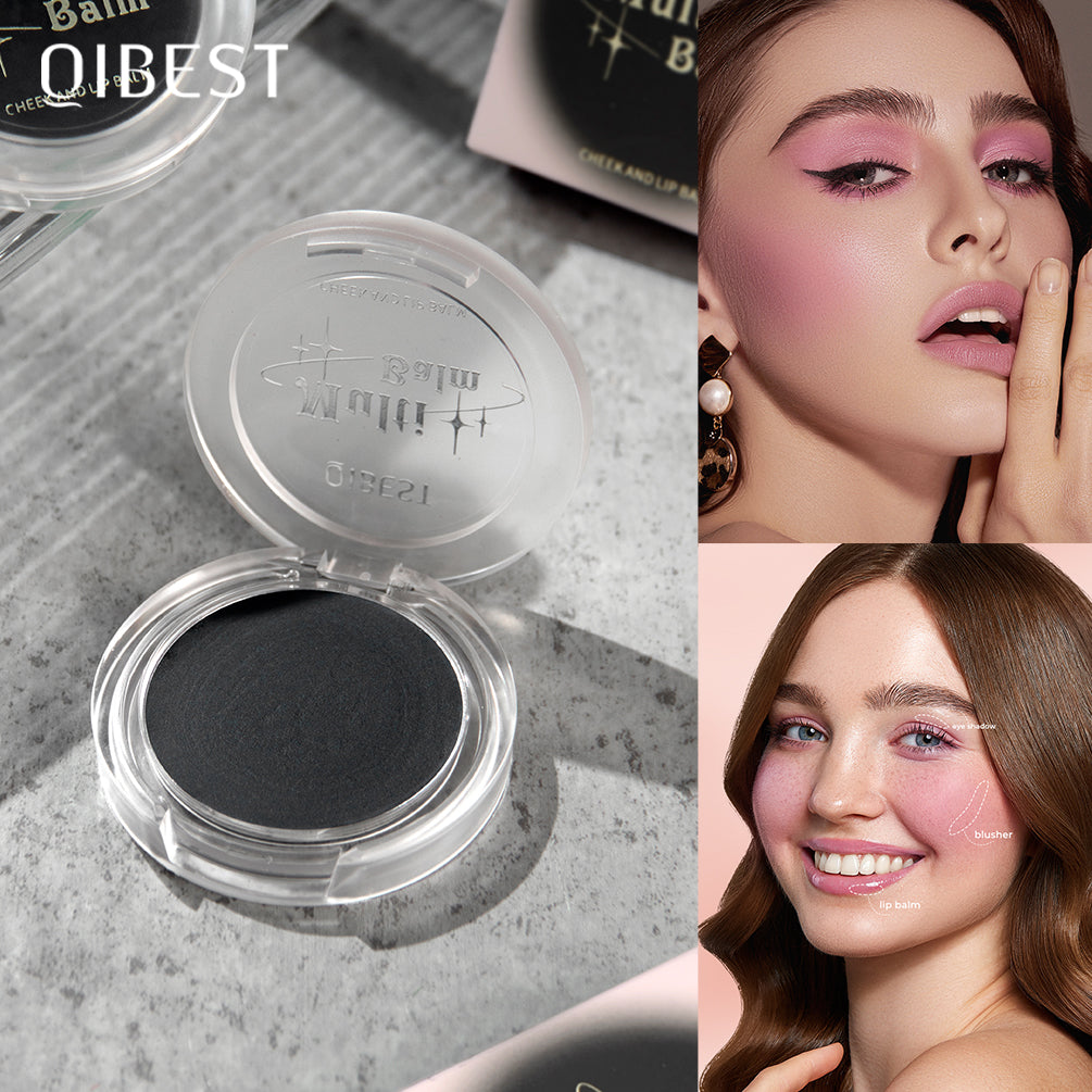 DBO MALL Q2427 Multi-Use Cosmetics Black Color Changing Black to Pink Blush - Lip and Cheek Balm Tint