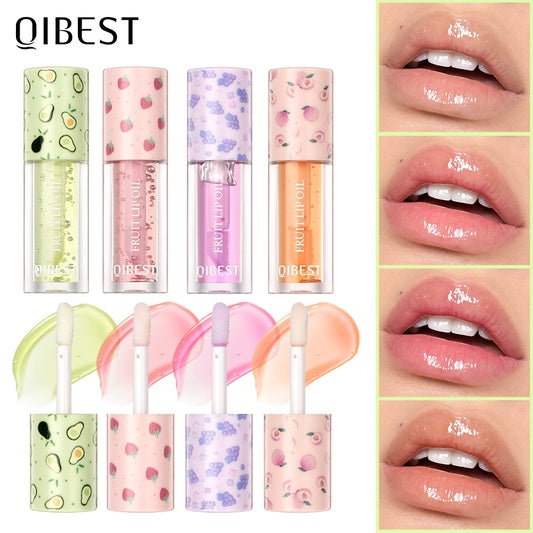 DBO MALL Q2424 4 colors Fruit Flavored  Lip Gloss oil Set