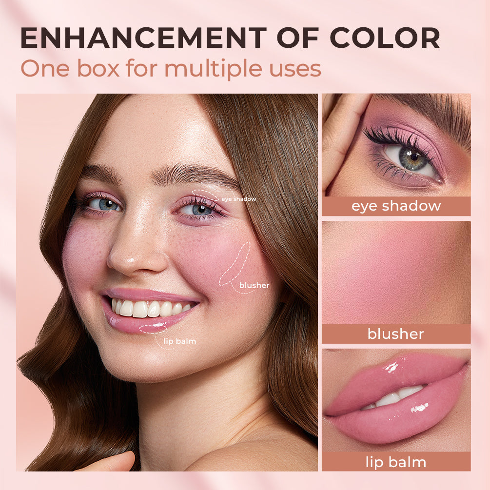 DBO MALL Q2427 Multi-Use Cosmetics Black Color Changing Black to Pink Blush - Lip and Cheek Balm Tint