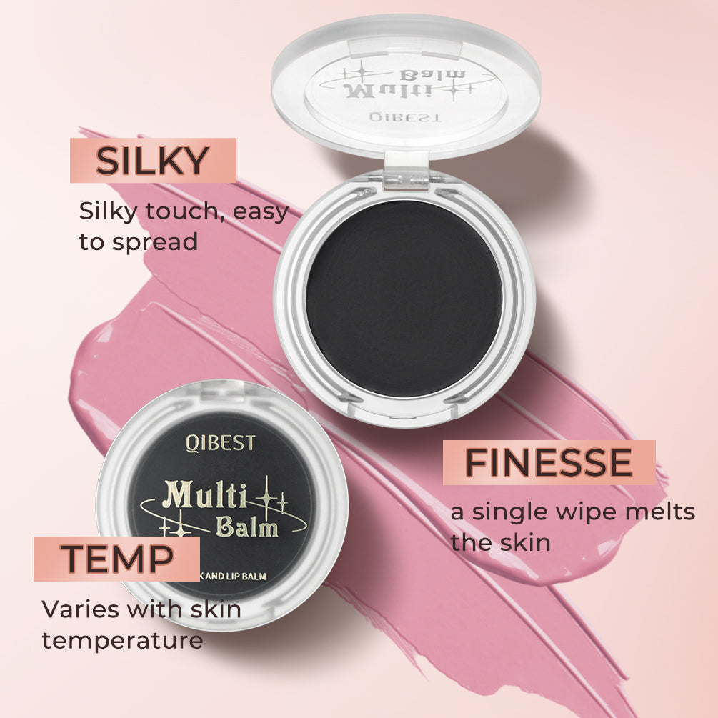 DBO MALL Q2427 Multi-Use Cosmetics Black Color Changing Black to Pink Blush - Lip and Cheek Balm Tint